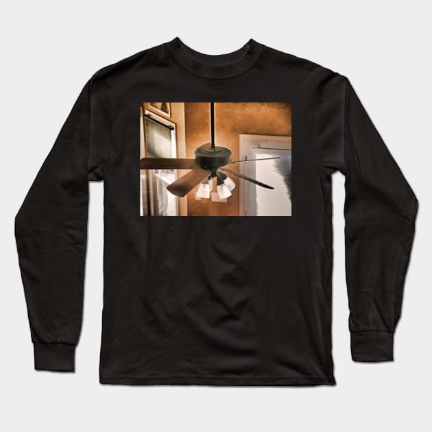 Ceiling Fan Long Sleeve T-Shirt by EileenMcVey